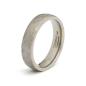 Preview: 5 mm Titanring mit facettiertem grauem Finish - Pulso Silver